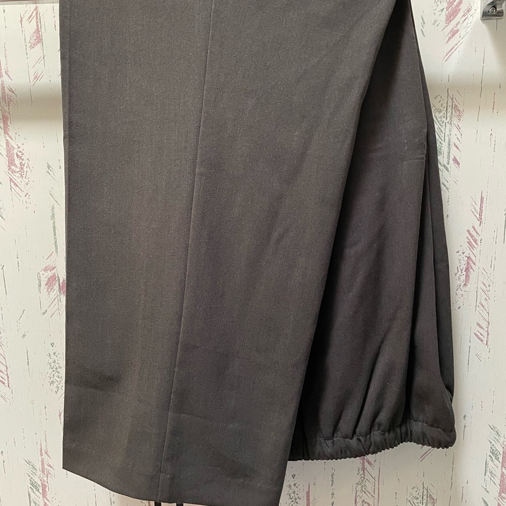 Gray leisure suit slacks